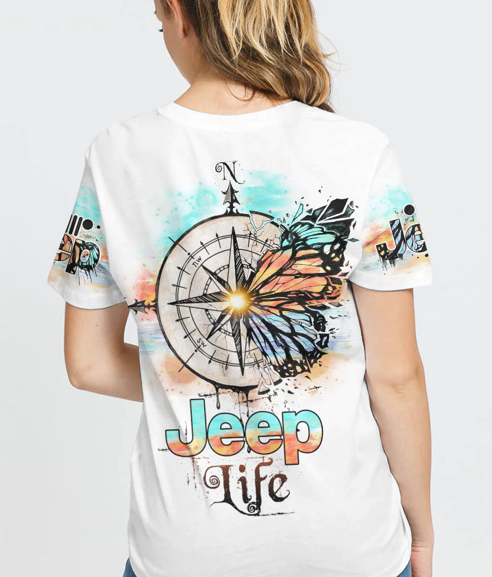 jeep-life-compass-half-butterfly-t-shirt