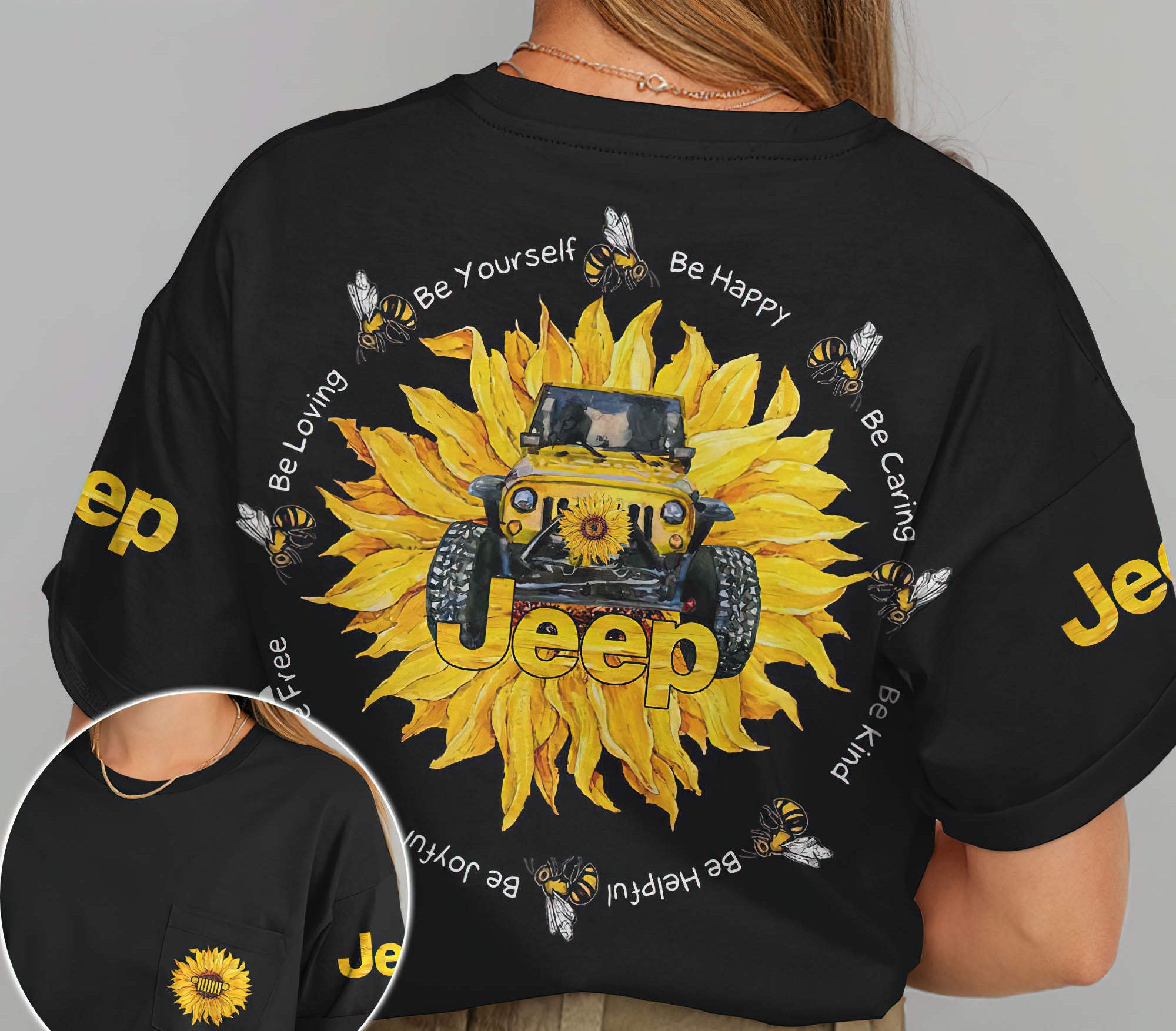 jeep-sunflower-be-yourself-t-shirt