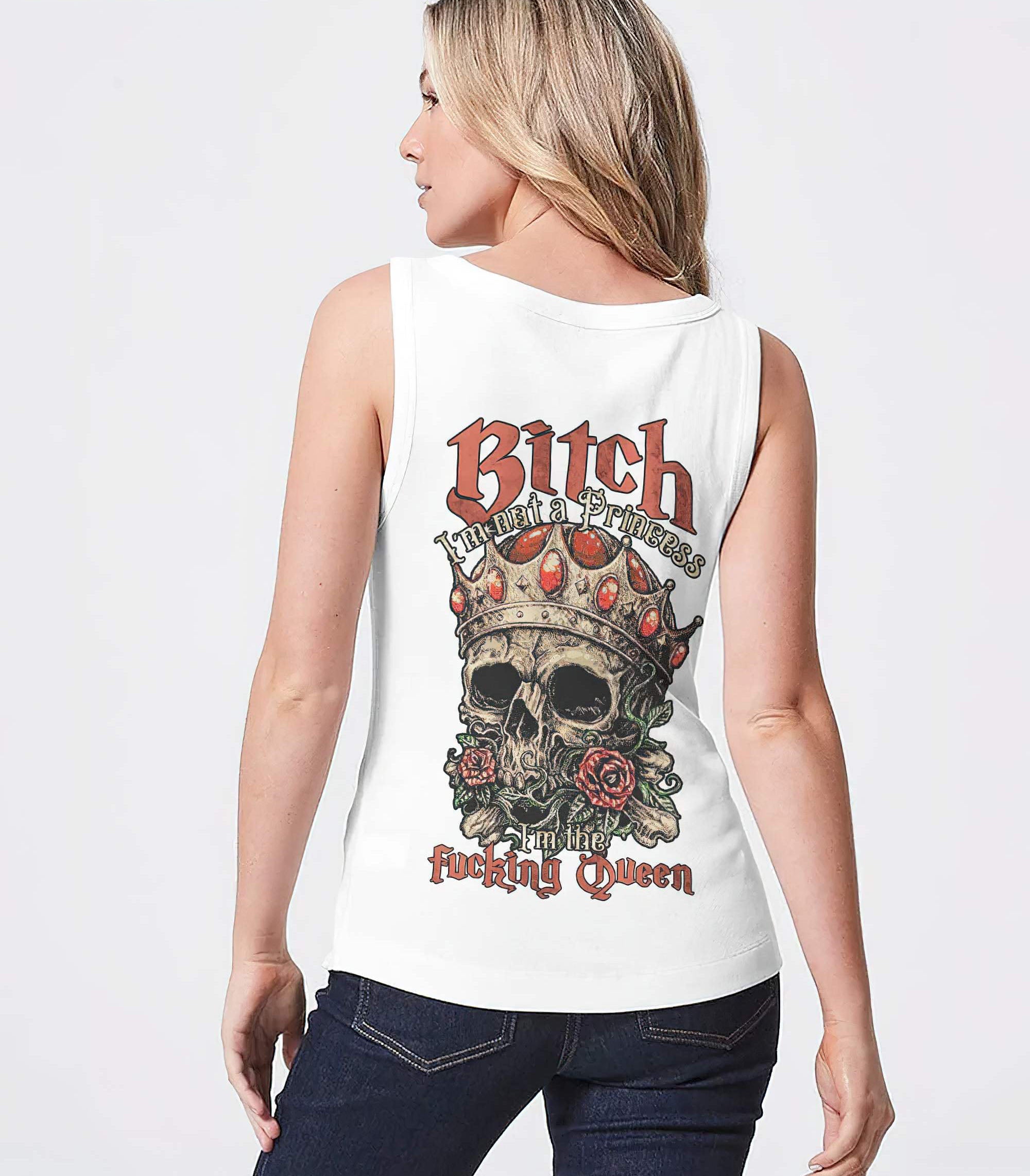 im-the-fking-queen-skull-rose-white-all-over-print-tank-top