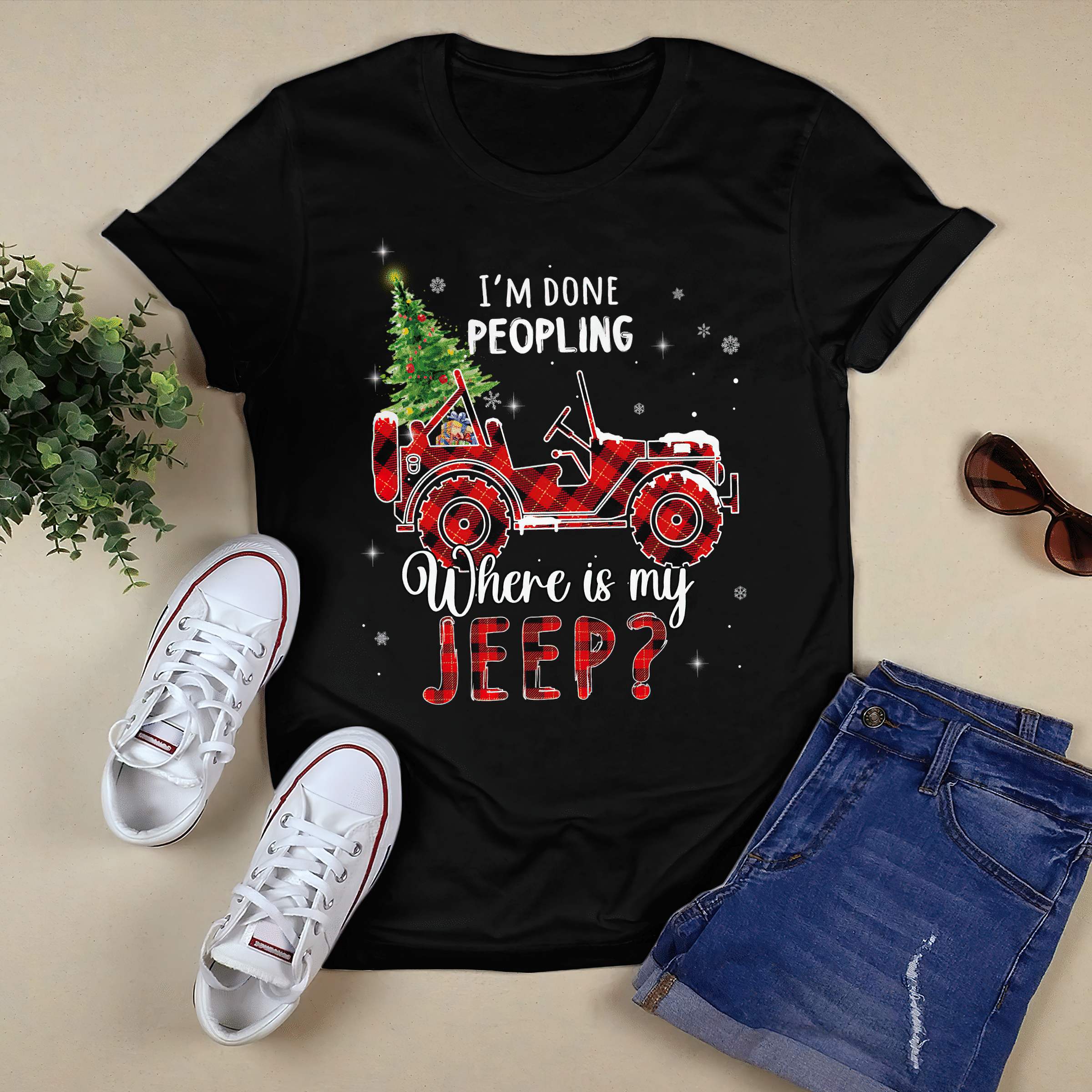 im-done-jeep-christmas-t-shirt