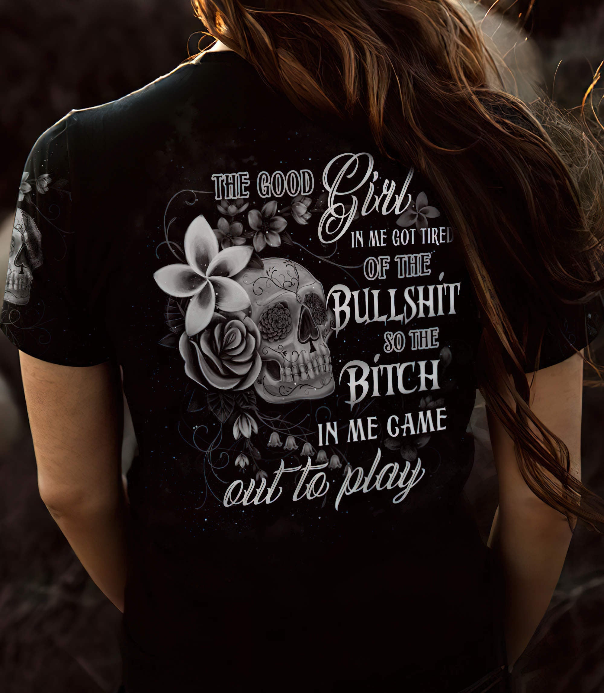 the-good-girl-in-me-got-tired-skull-all-over-print-7-women-v-neck-t-shirt