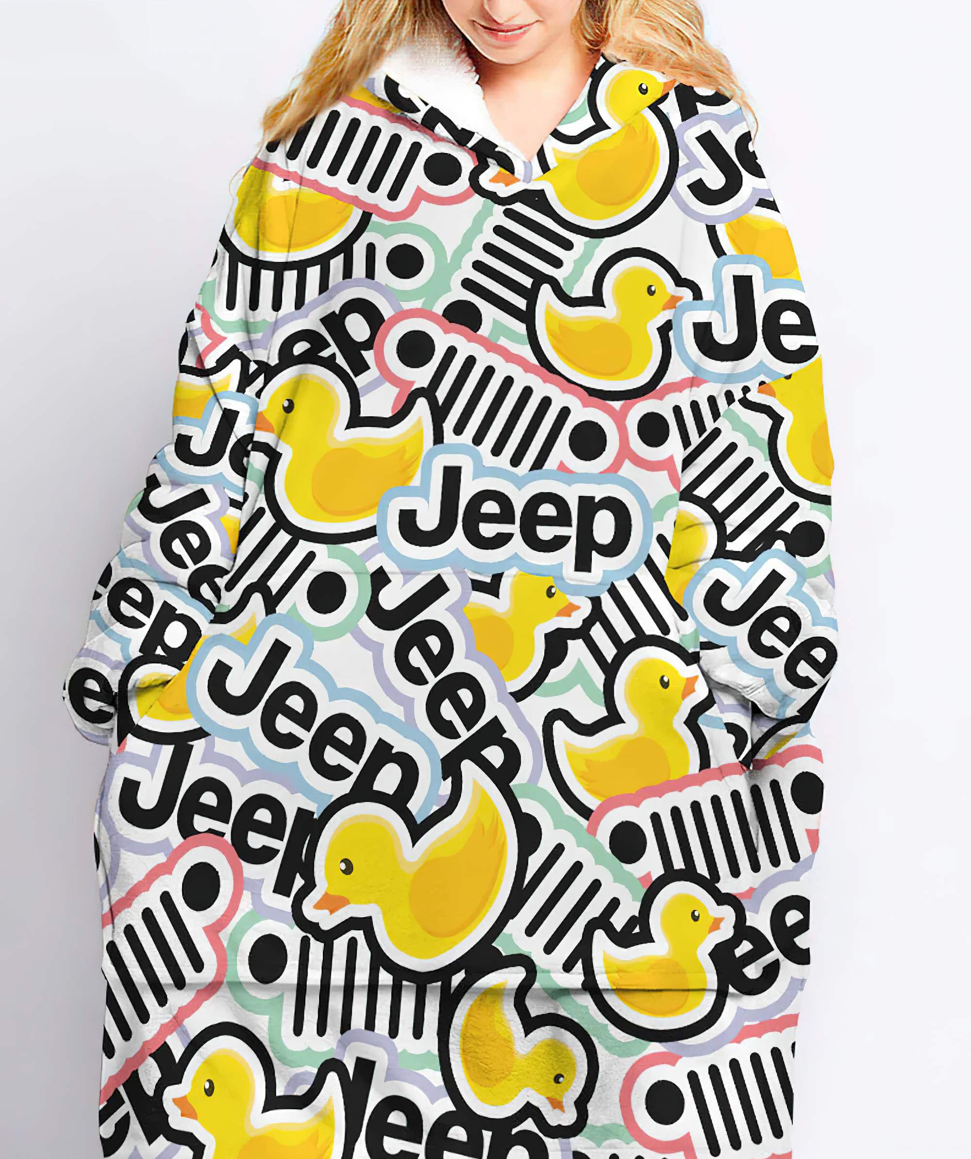 jeep-duck-sherpa-blanket-hoodie