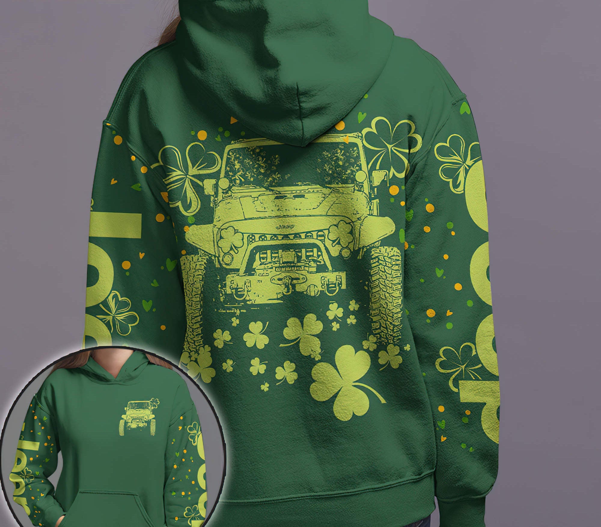 jeep-clover-green-hoodie