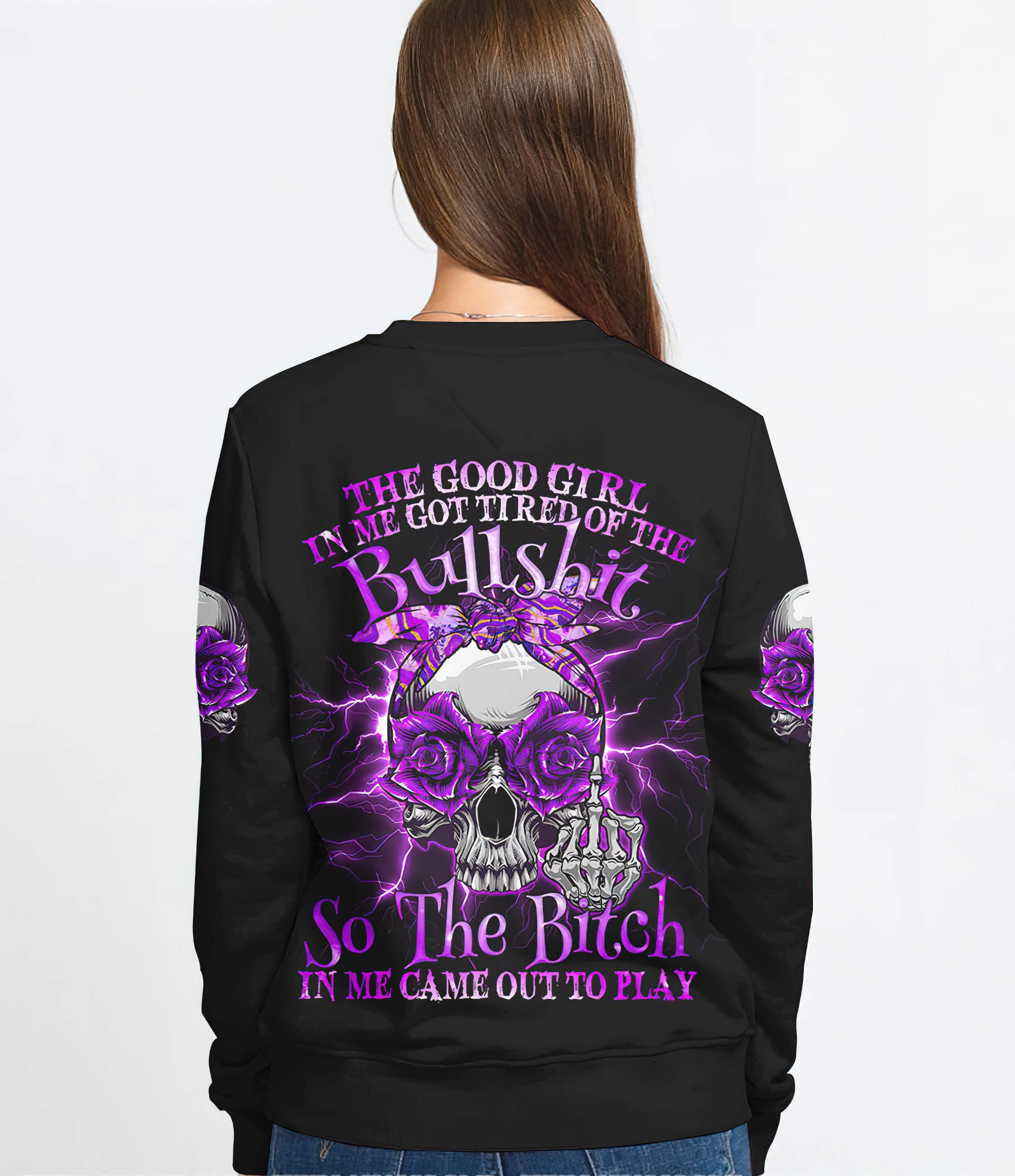 the-good-girl-in-me-purple-rose-skull-thunder-all-over-print-sweatshirt