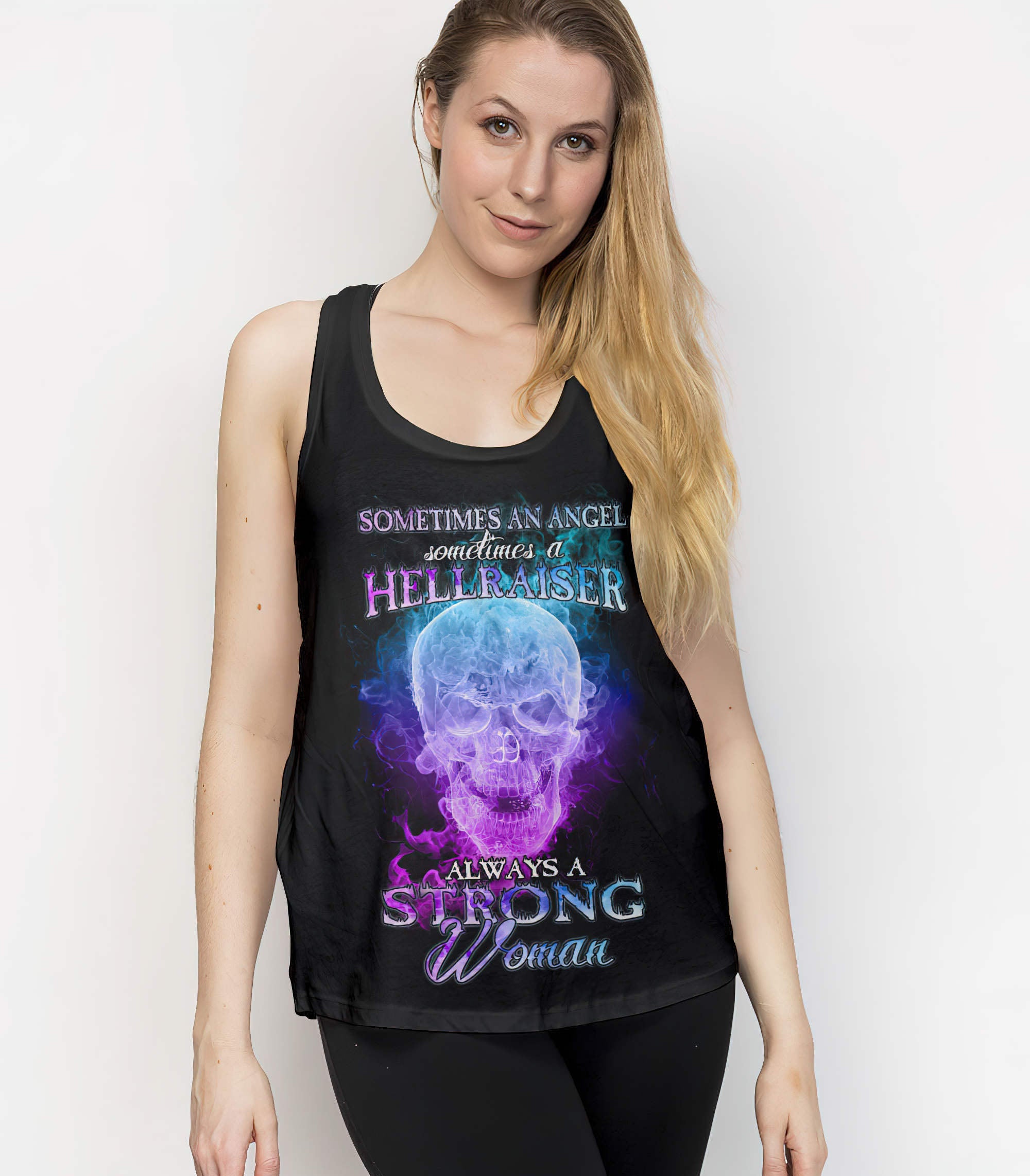 always-a-strong-women-fire-skull-all-over-print-tank-top