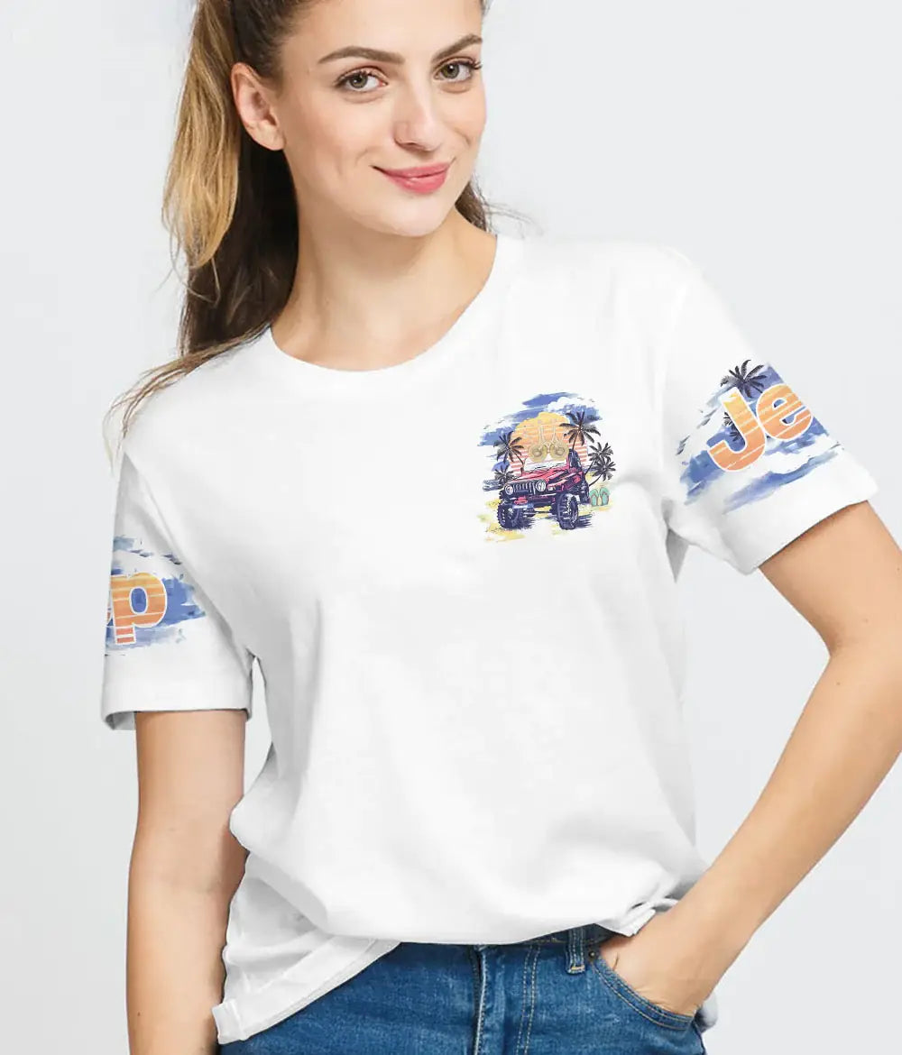 send-me-to-the-beach-jeep-painting-t-shirt