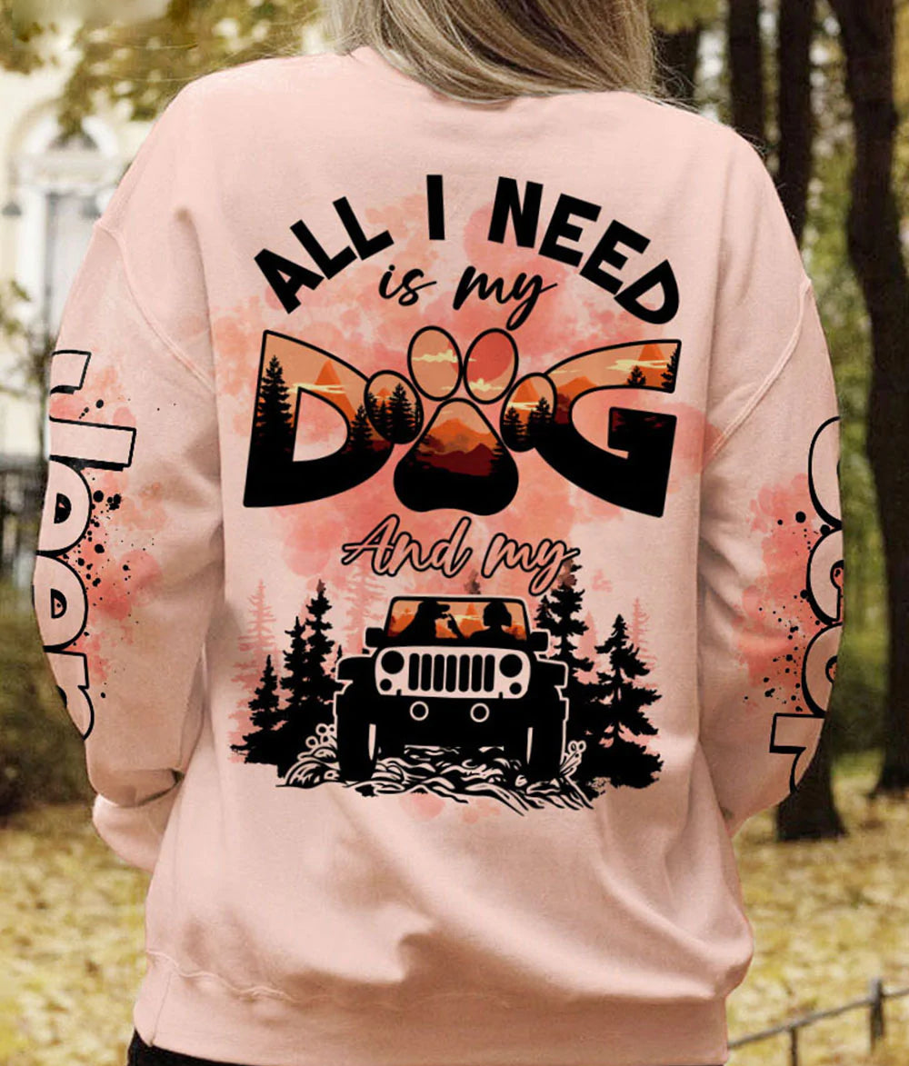 all-i-need-jeep-dog-sweatshirt