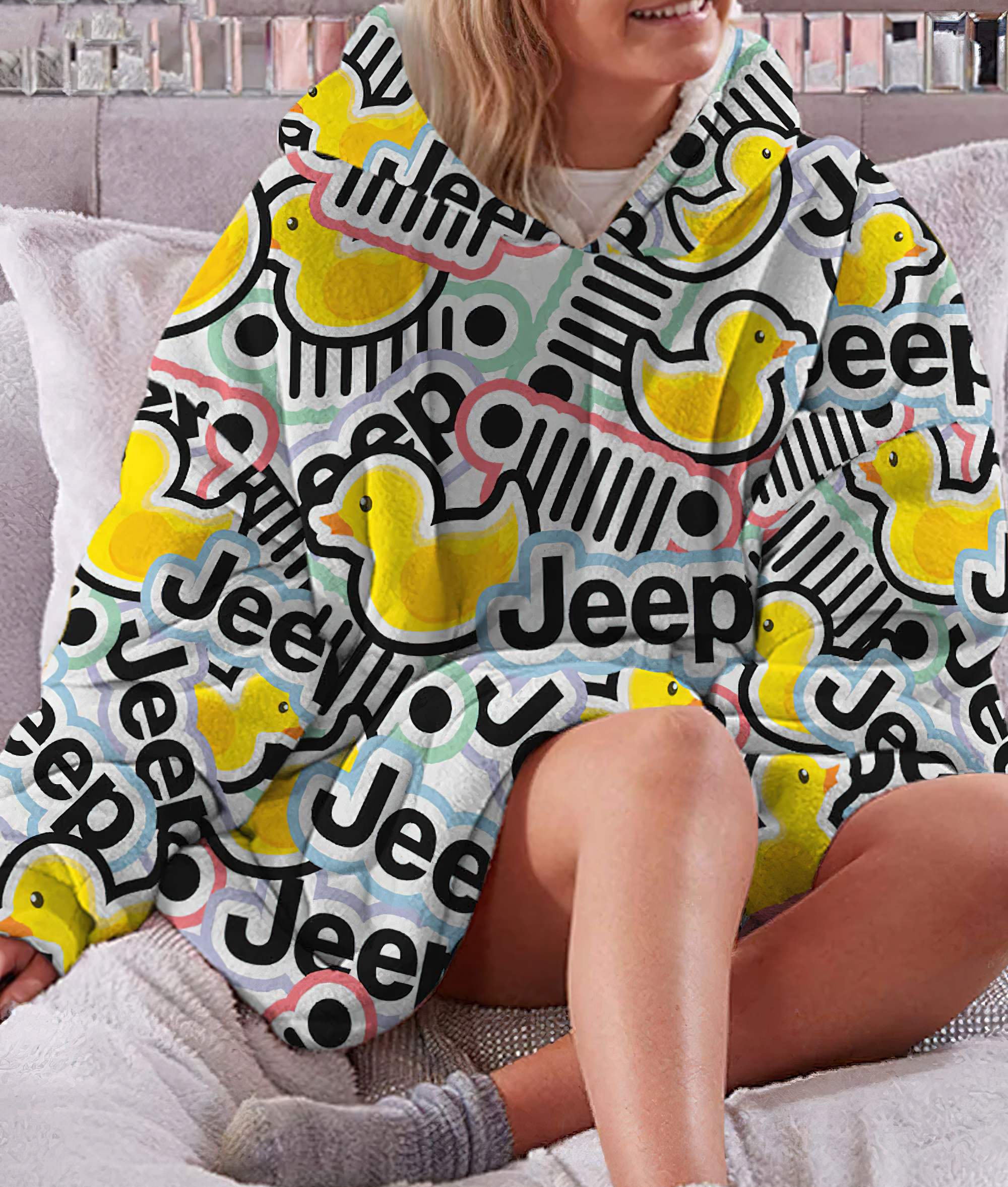 jeep-duck-sherpa-blanket-hoodie