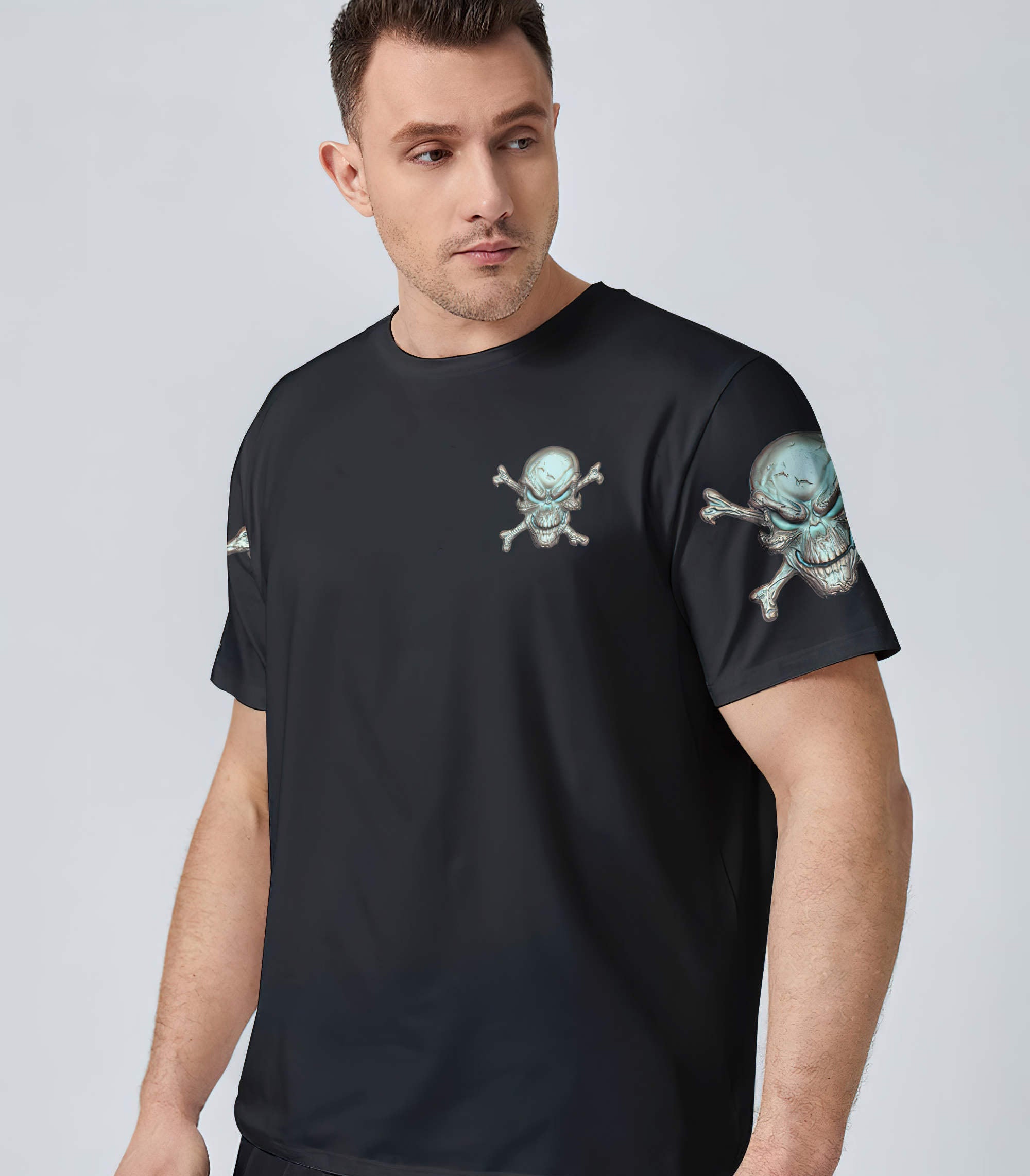 I Can Fix Stupid Metal Skull Bones All Over Print T Shirt