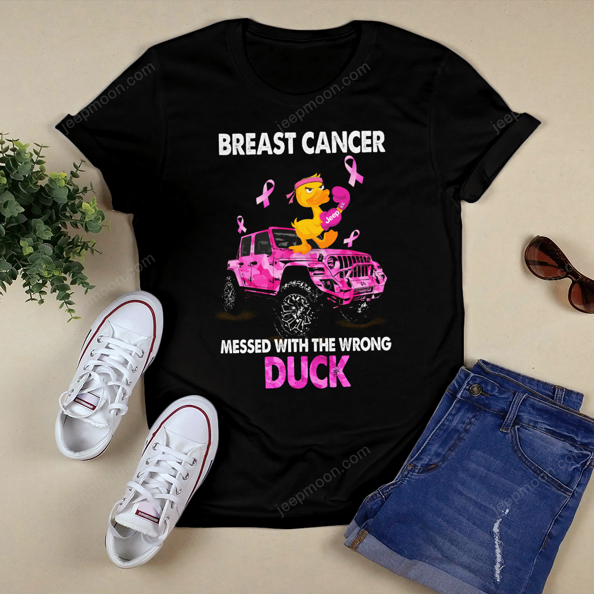 jeep-duck-breast-cancer-t-shirt