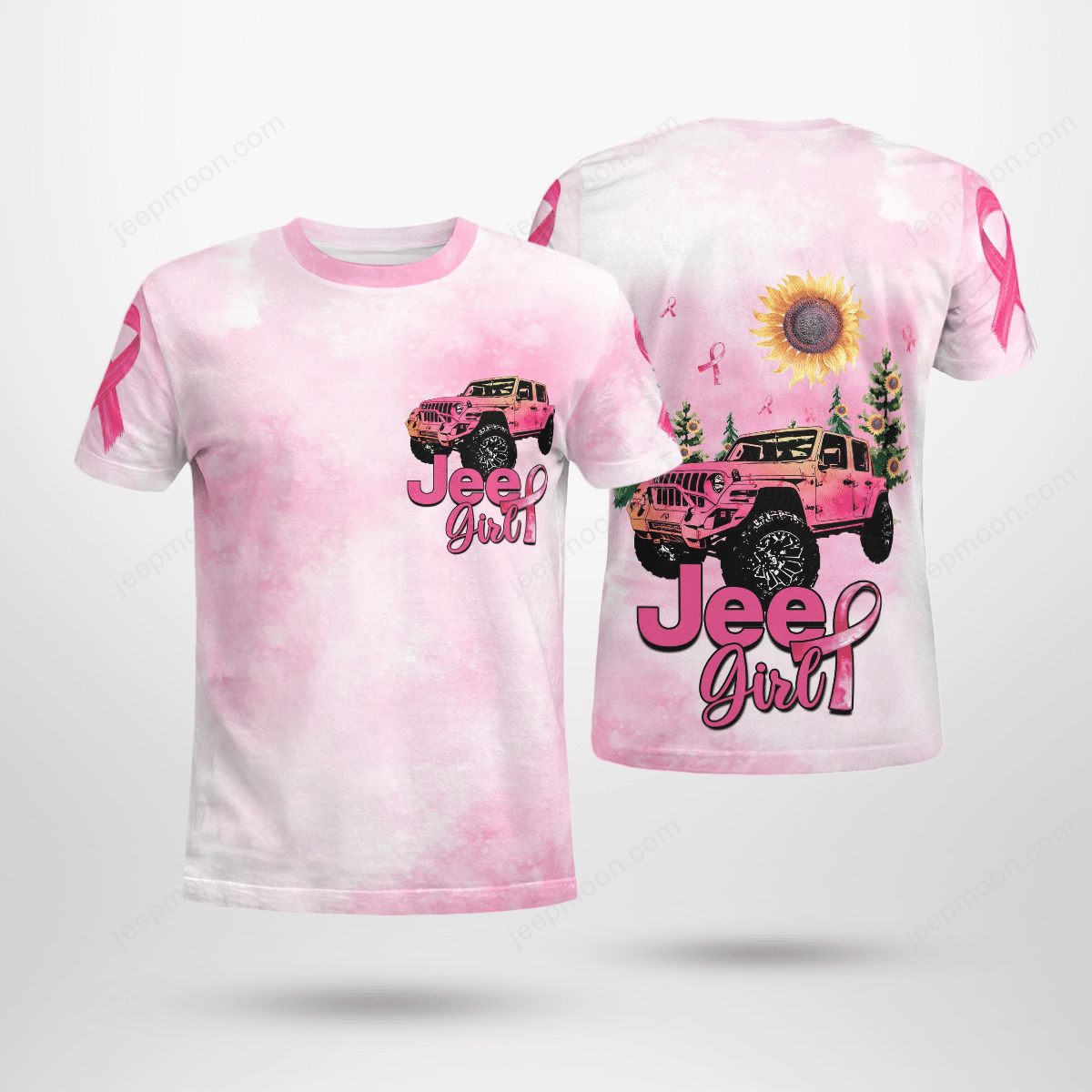 jeep-breast-cancer-sunflower-t-shirt