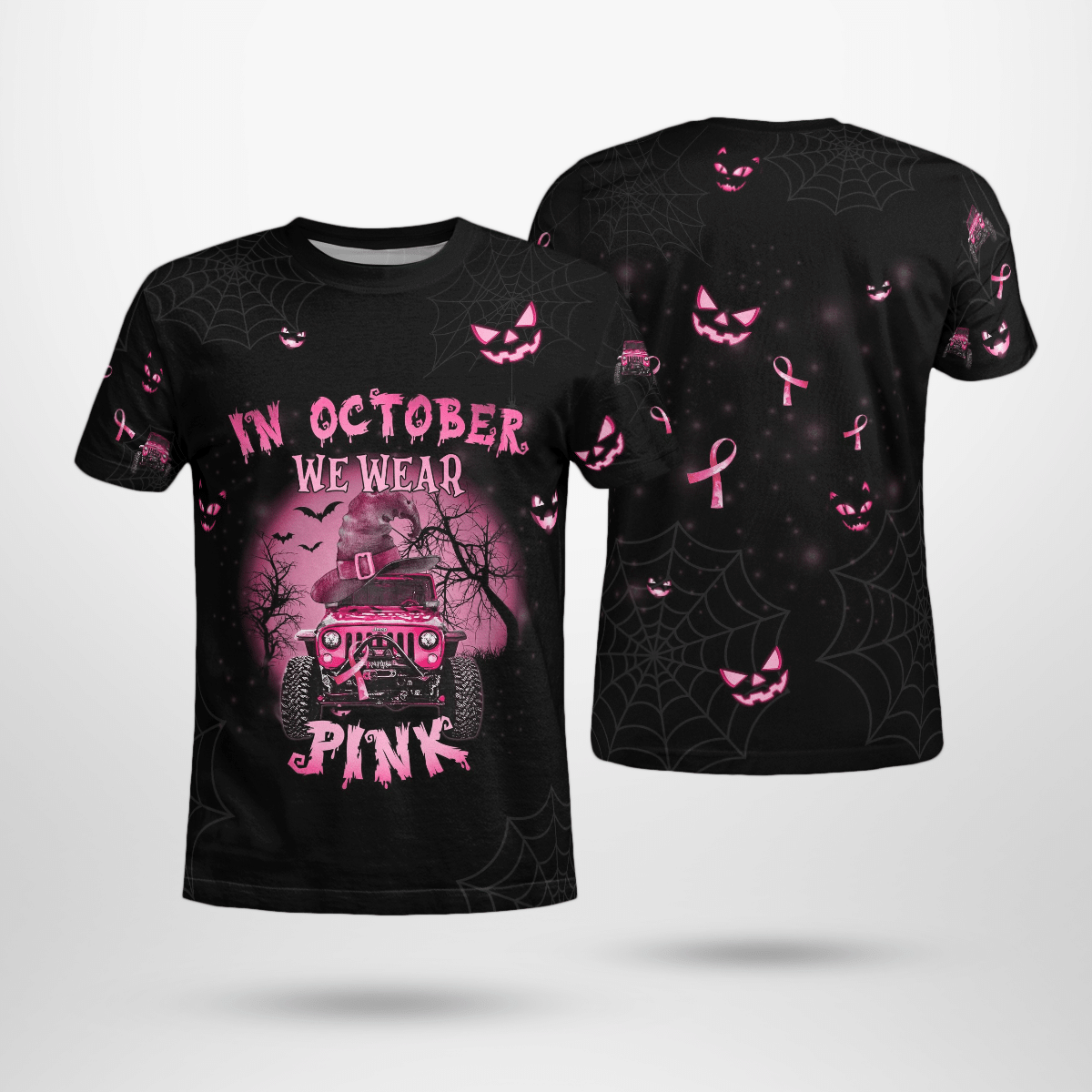 jeep-wear-pink-halloween-t-shirt