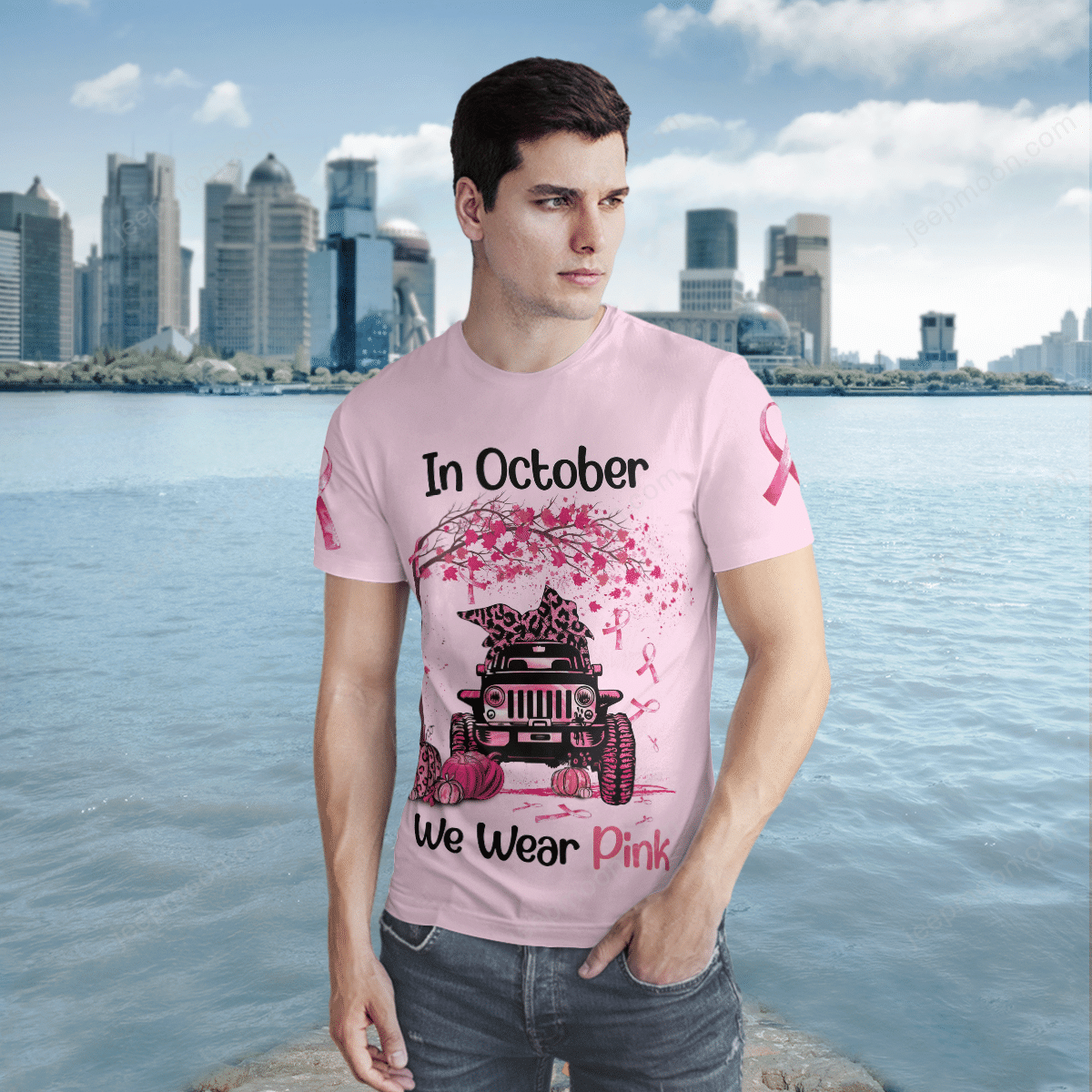 jeep-in-october-cancer-t-shirt