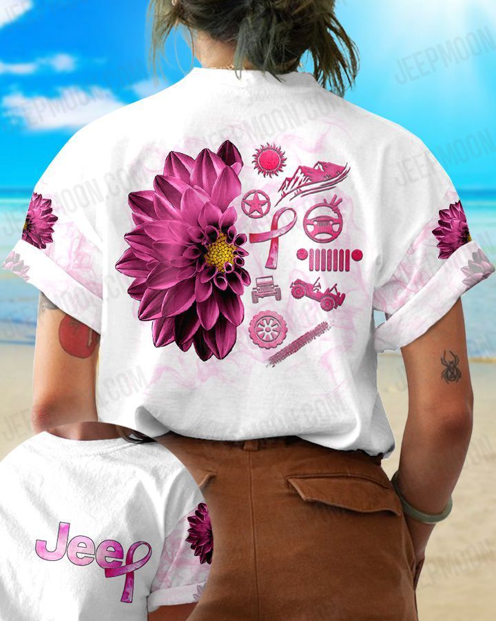 jeep-breast-cancer-flower-t-shirt