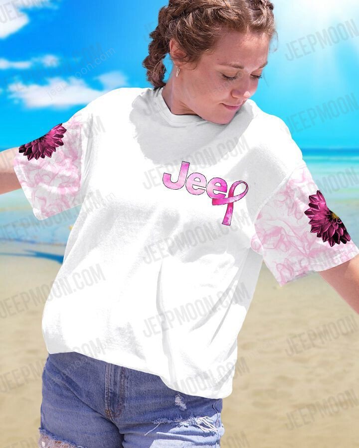 jeep-breast-cancer-flower-t-shirt