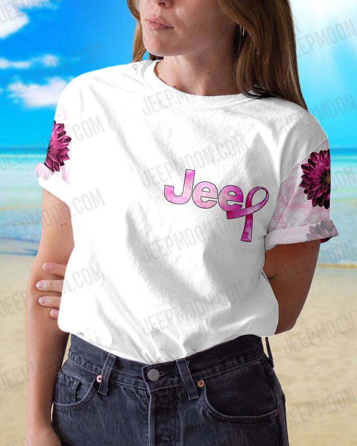 jeep-breast-cancer-flower-t-shirt