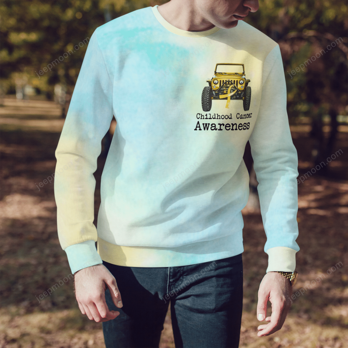 jeep-childhood-cancer-t-shirt