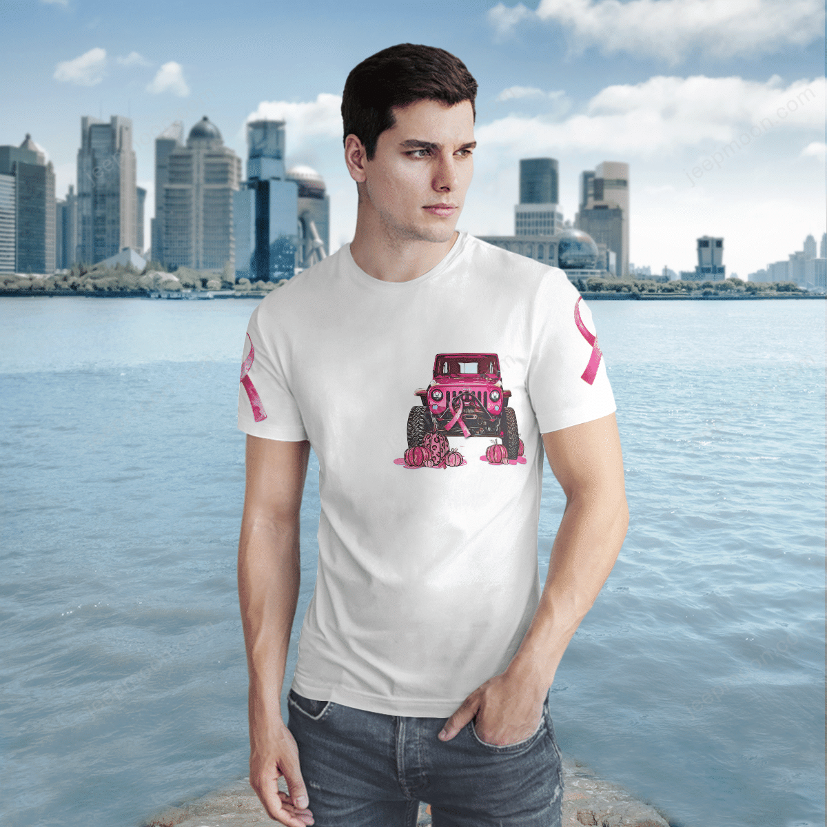 jeep-wear-pink-t-shirt