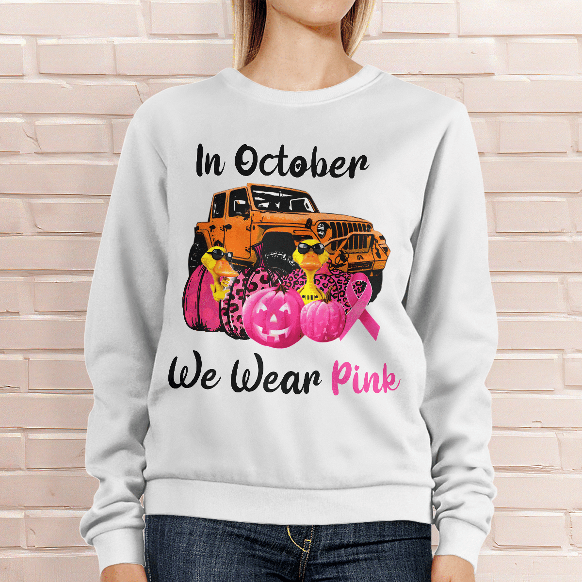 jeep-duck-wear-pink-t-shirt