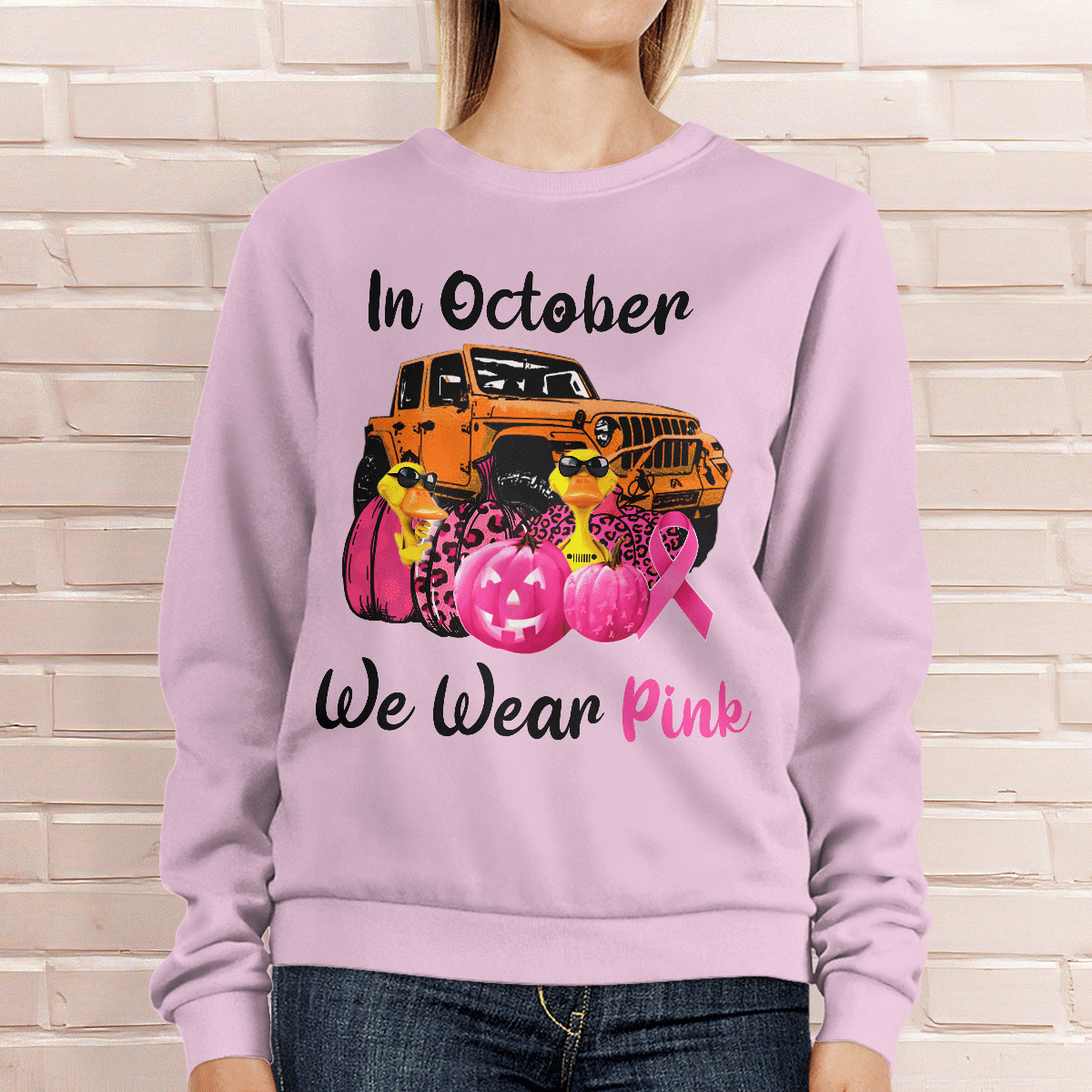 jeep-duck-wear-pink-t-shirt