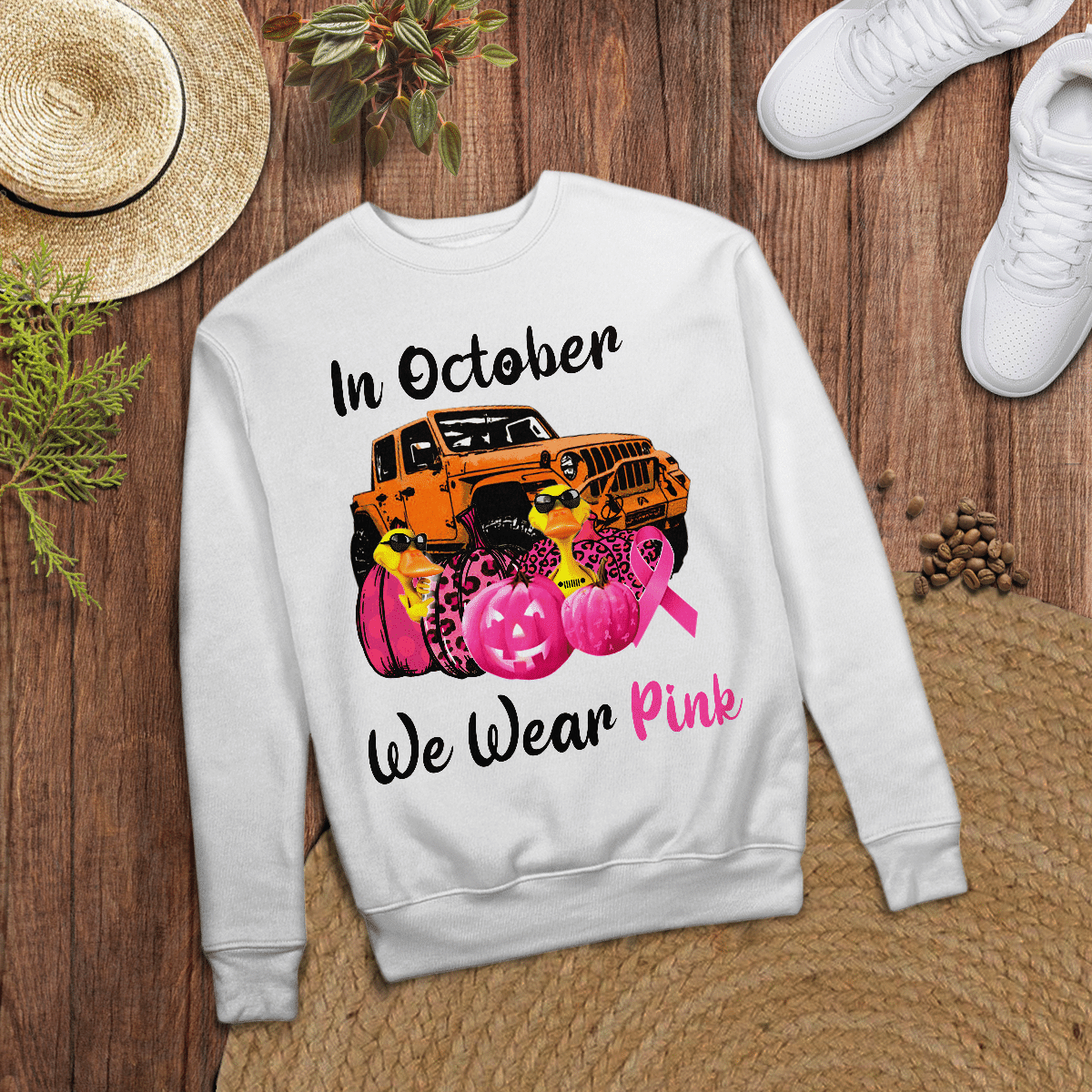 jeep-duck-wear-pink-t-shirt