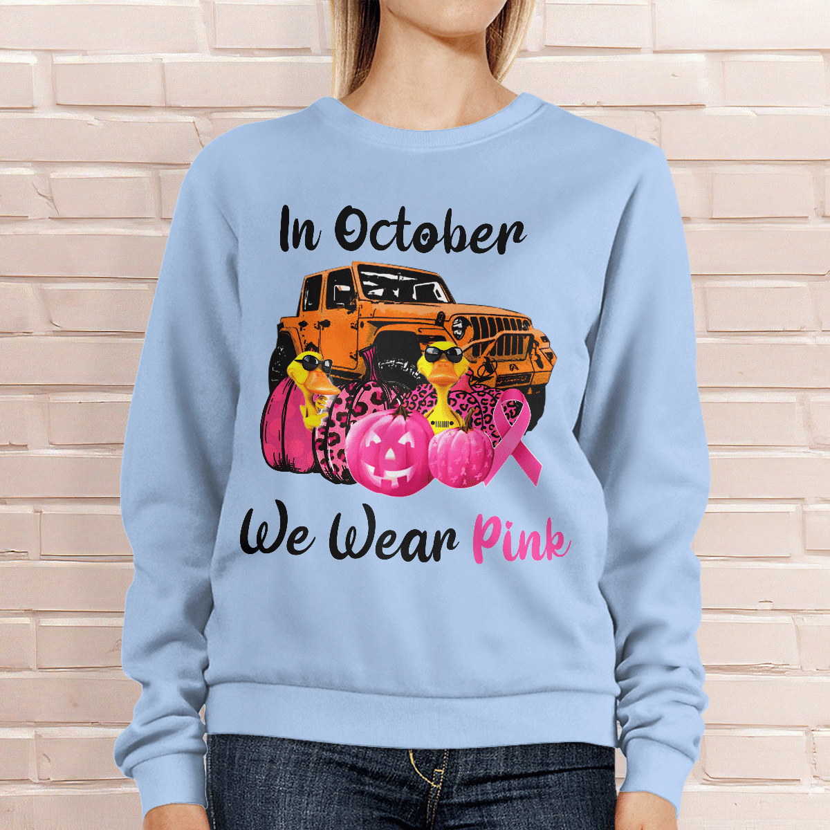 jeep-duck-wear-pink-t-shirt