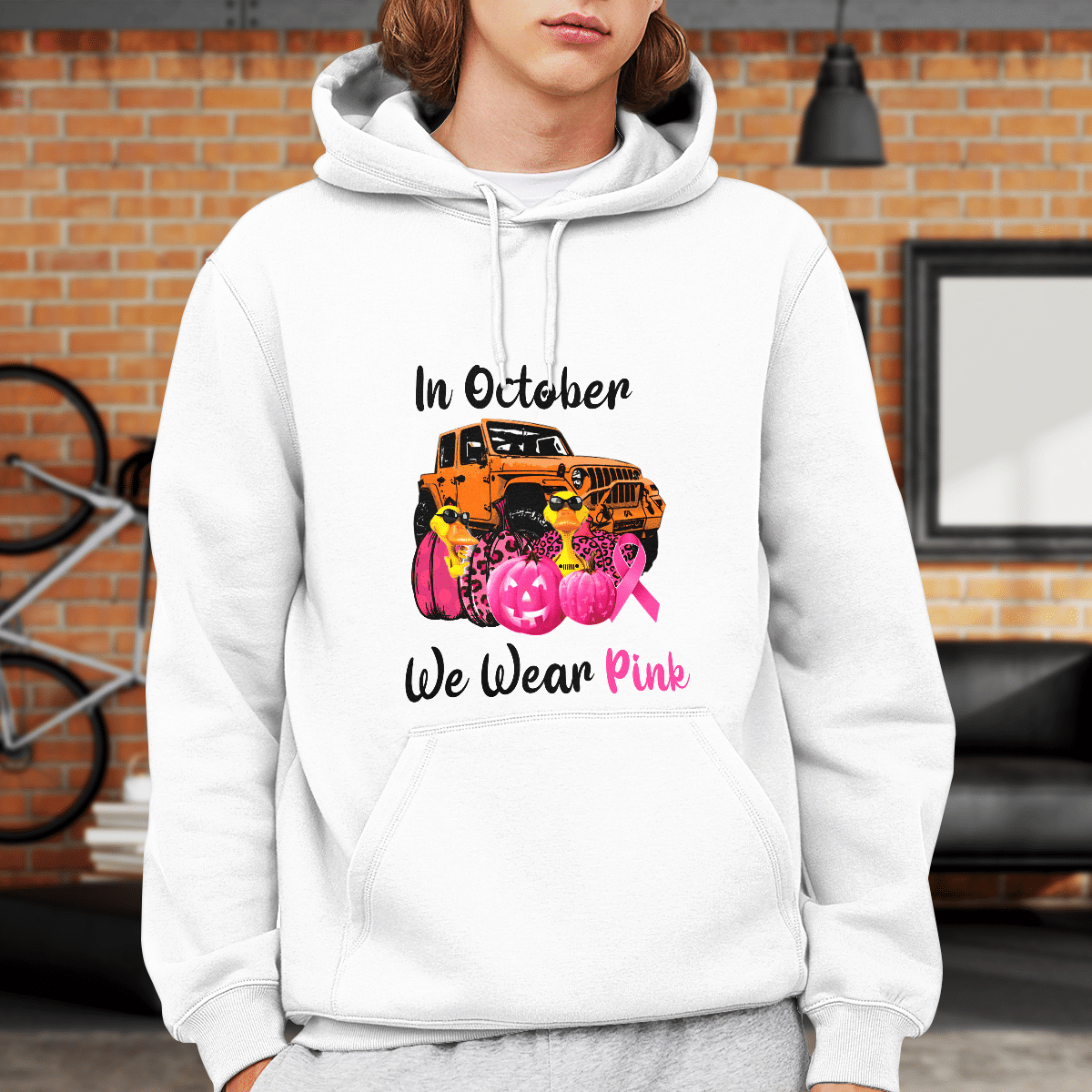 jeep-duck-wear-pink-t-shirt