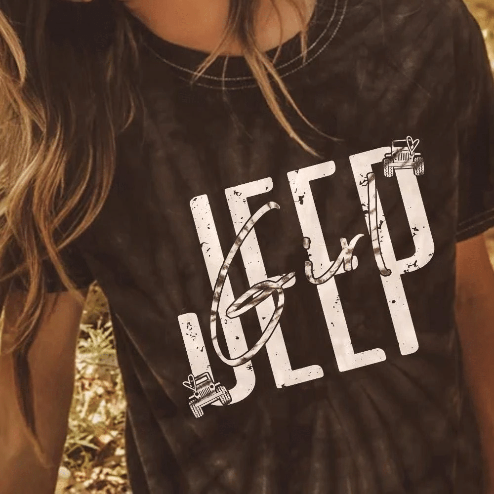 colorful-tie-dye-jeep-girl-unisex-3d-t-shirt