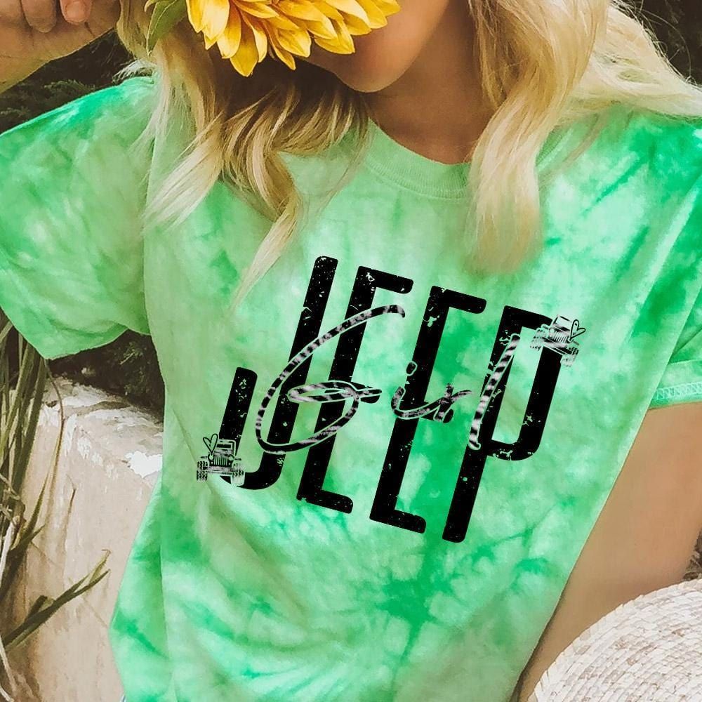 colorful-tie-dye-jeep-girl-unisex-3d-t-shirt