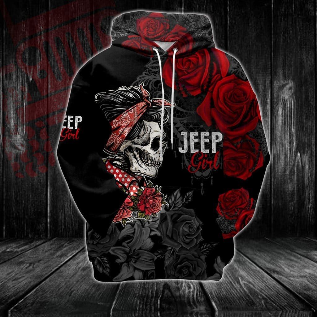 jeep-hoodie-skull-jeep-girl-with-tattoo-rose-hoodie