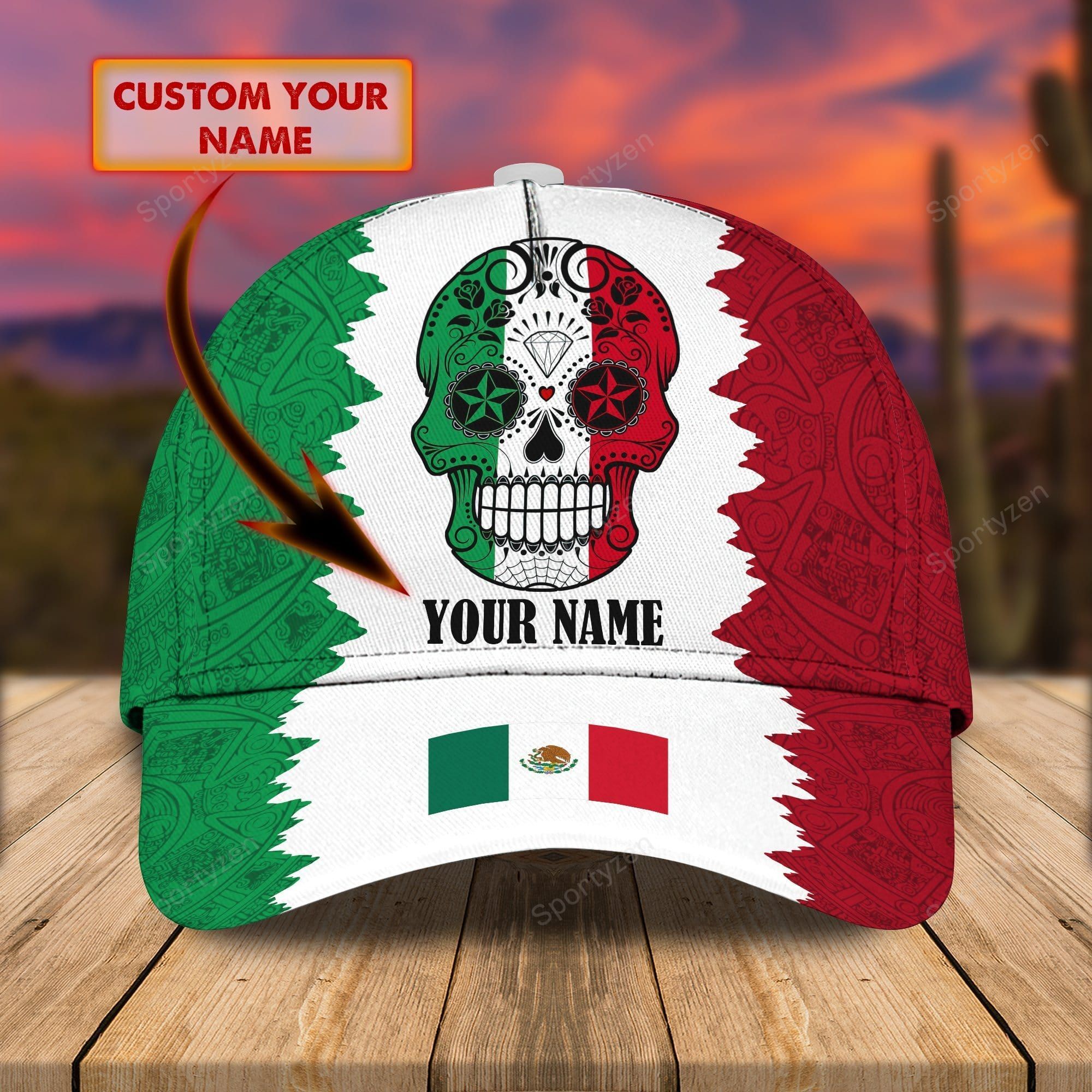 Personalized-Mexico-Skull-Classic-Cap