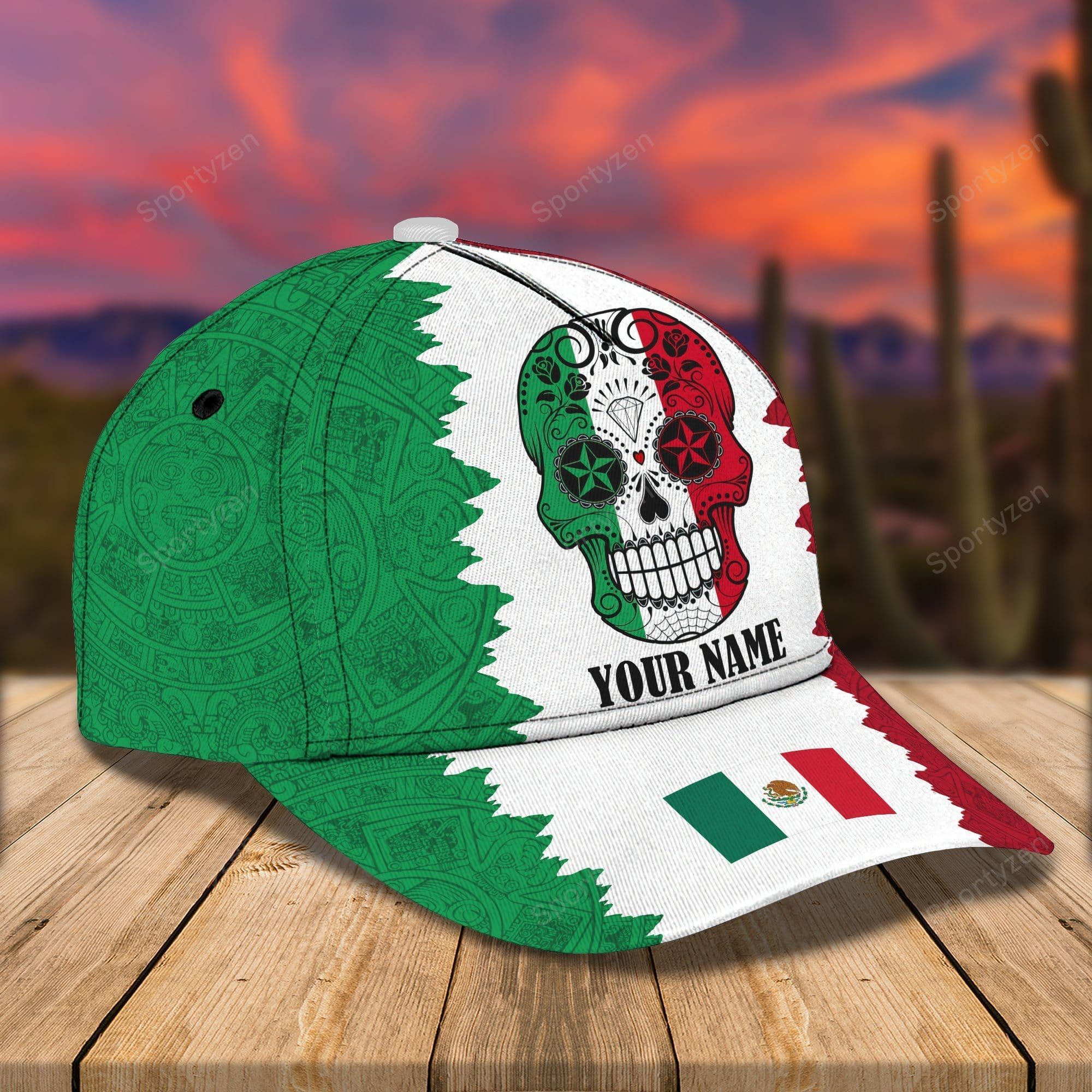 Personalized-Mexico-Skull-Classic-Cap