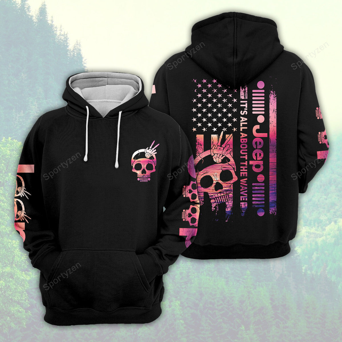 it-s-all-about-the-wave-pink-sunset-jeep-skull-hoodie-legging-3d