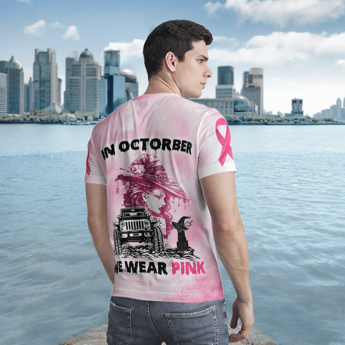 jeep-witch-wear-pink-t-shirt