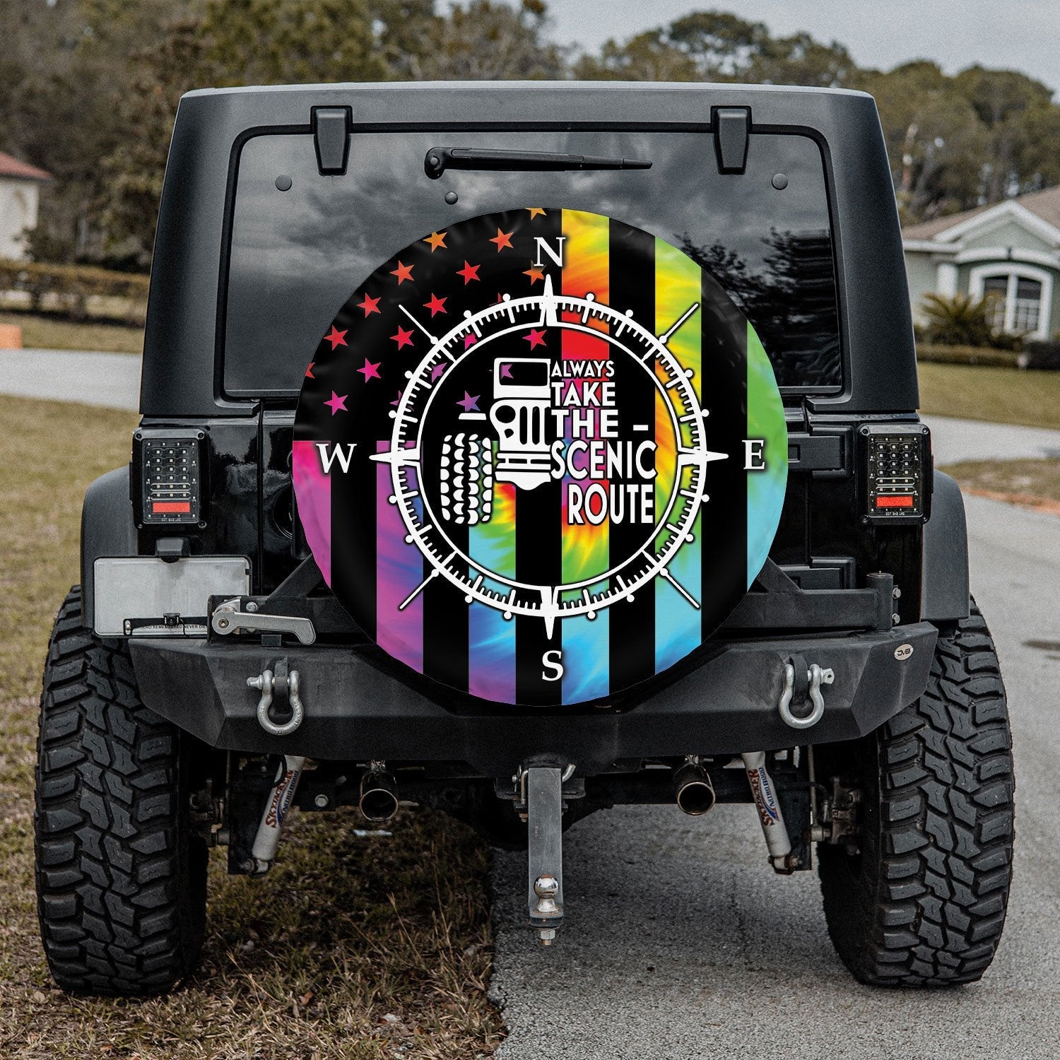 Jeep-Spare-Tire-Cover-Always-Take-The-Scenic-Route-Jeep-Tie-Dye-Compass-Spare-Tire-Cover