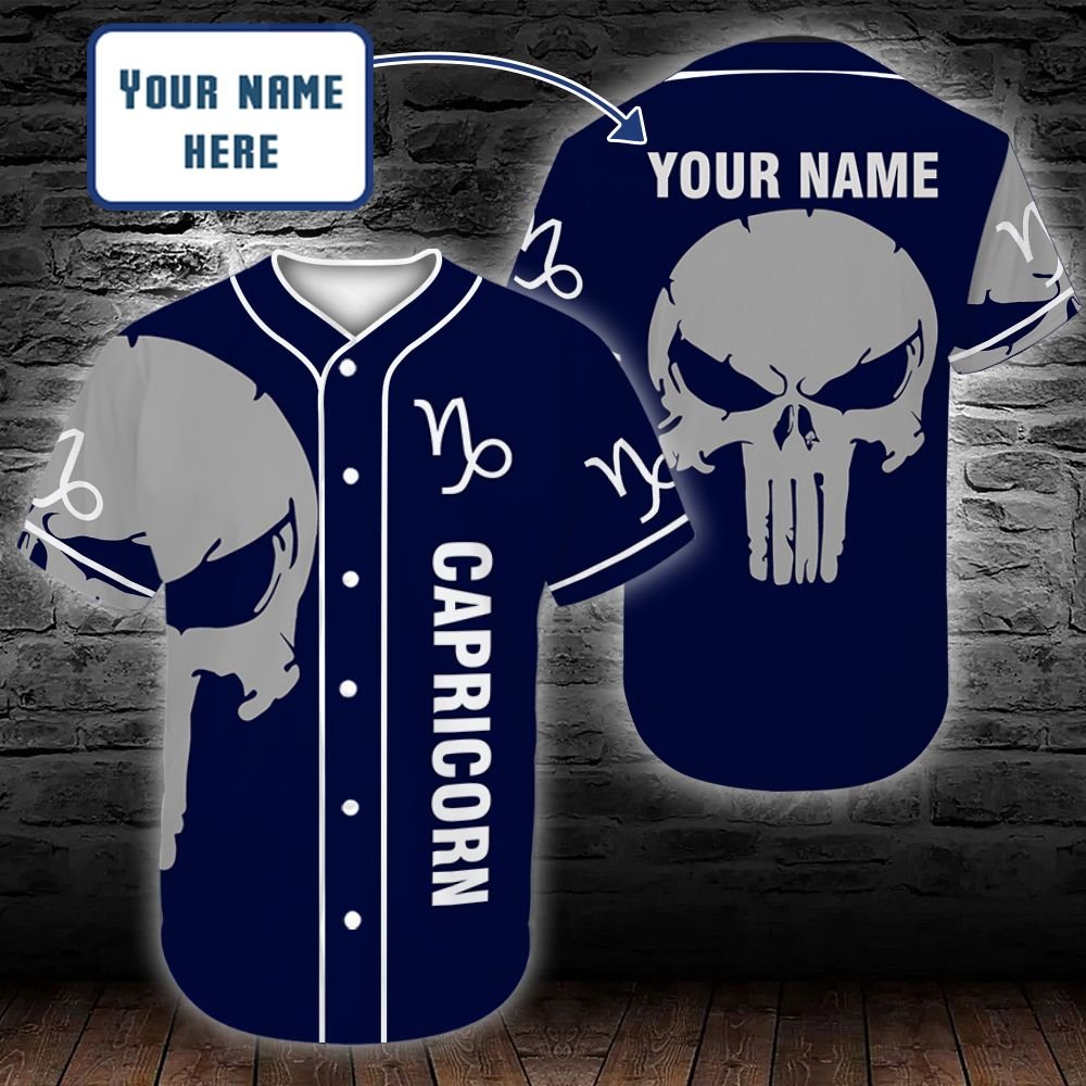 personalized-custom-name-zodiac-capricorn-man-skull-baseball-tee-jersey-shirt