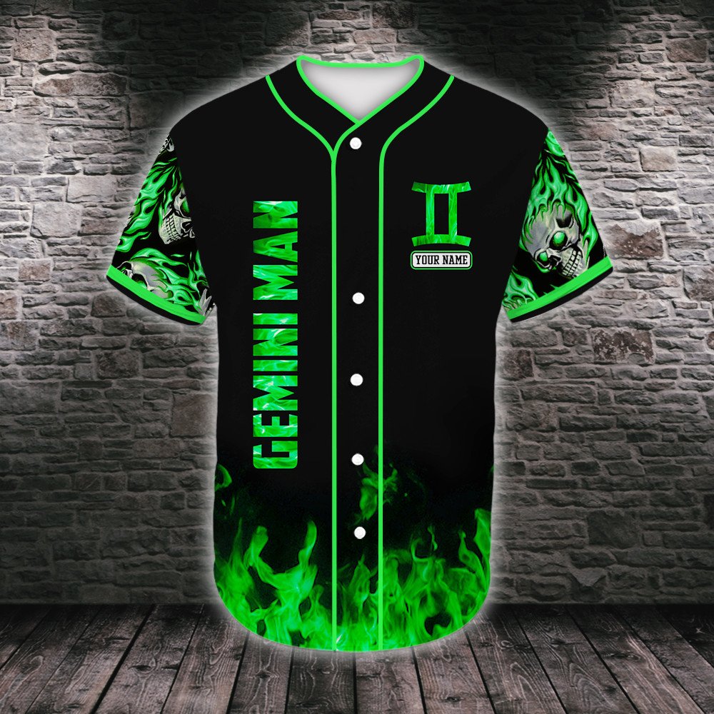 personalized-custom-name-gemini-skull-flame-baseball-tee-jersey-shirt