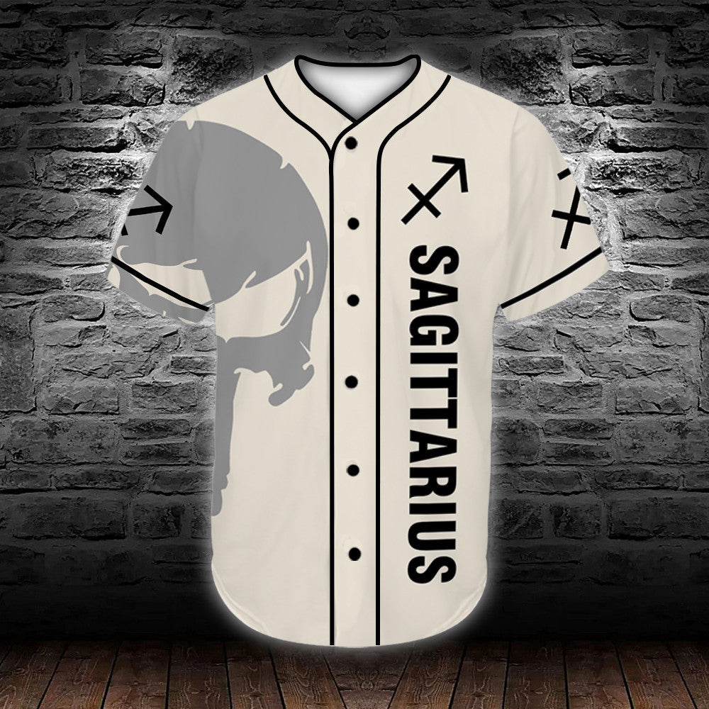 personalized-custom-name-zodiac-sagittarius-man-skull-baseball-tee-jersey-shirt