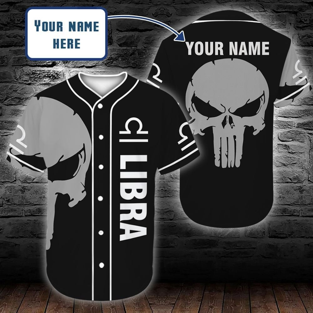 personalized-custom-name-zodiac-libra-man-skull-baseball-tee-jersey-shirt