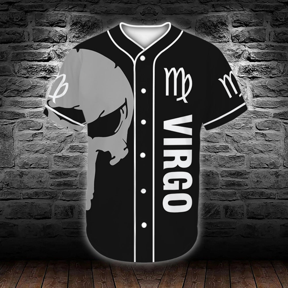 personalized-custom-name-zodiac-virgo-man-skull-baseball-tee-jersey-shirt