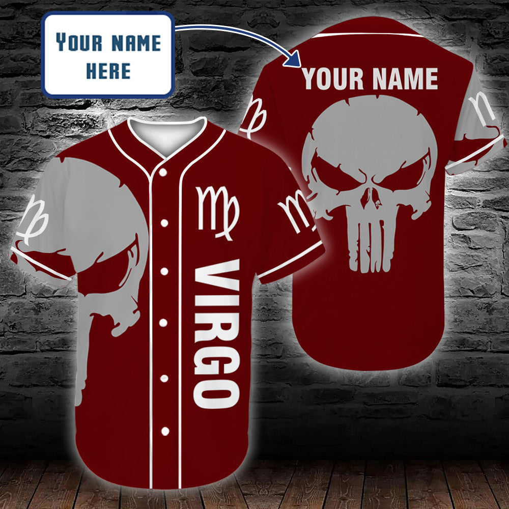 personalized-custom-name-zodiac-virgo-man-skull-baseball-tee-jersey-shirt