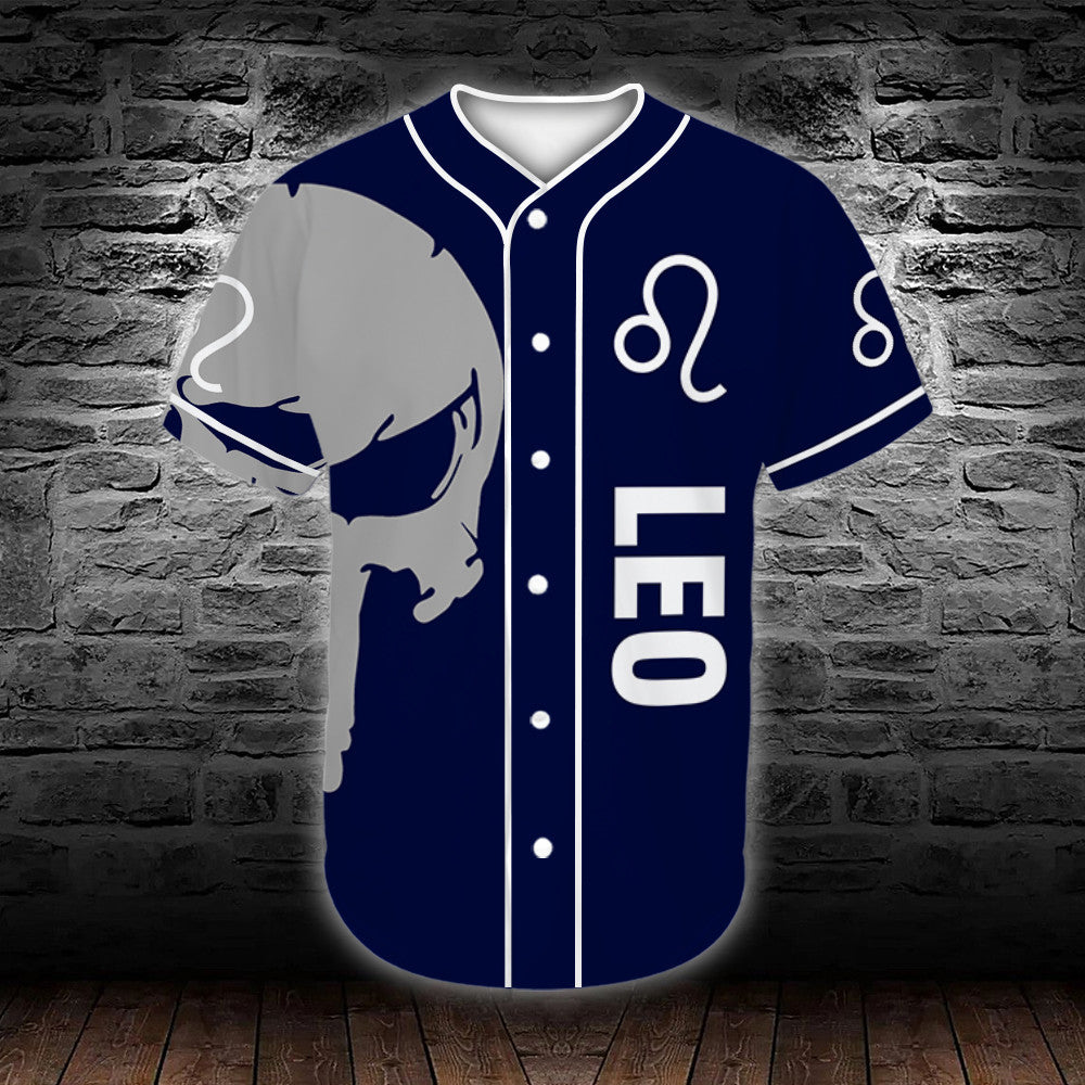 personalized-custom-name-zodiac-leo-man-skull-baseball-tee-jersey-shirt