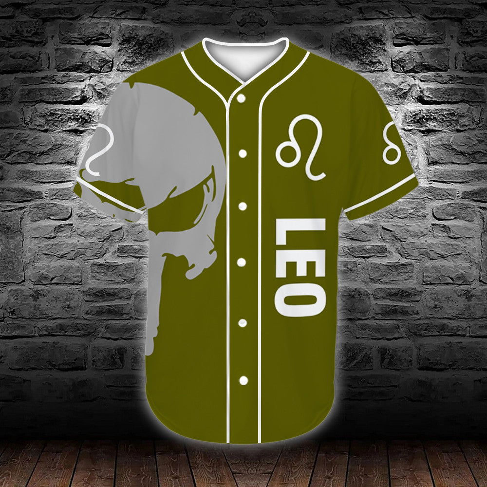 personalized-custom-name-zodiac-leo-man-skull-baseball-tee-jersey-shirt