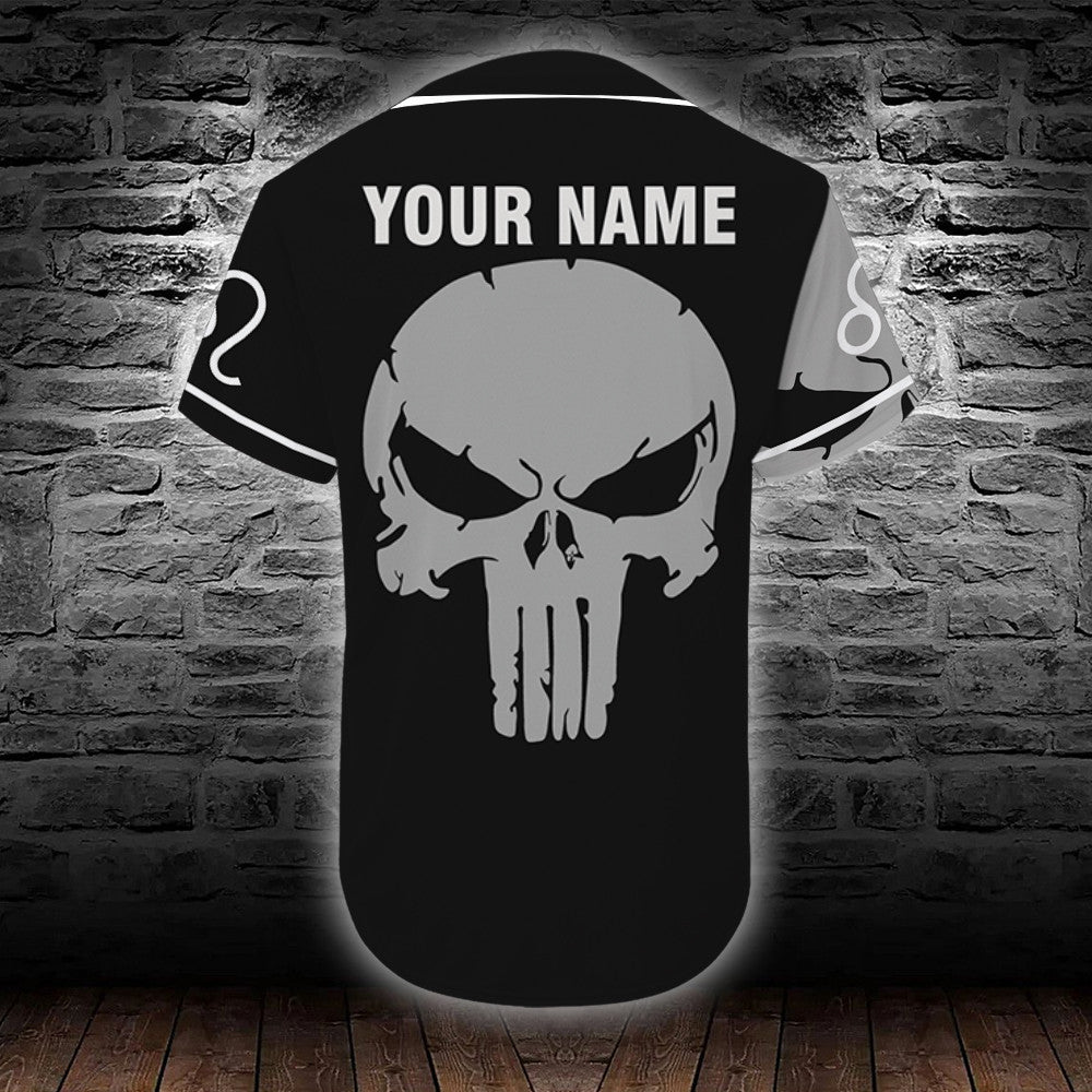 personalized-custom-name-zodiac-leo-man-skull-baseball-tee-jersey-shirt