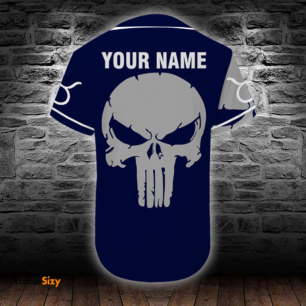 personalized-custom-name-zodiac-taurus-man-skull-baseball-tee-jersey-shirt