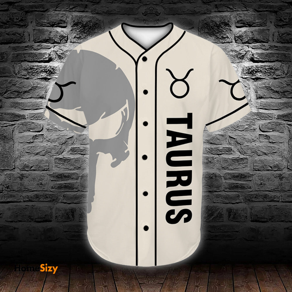 personalized-custom-name-zodiac-taurus-man-skull-baseball-tee-jersey-shirt