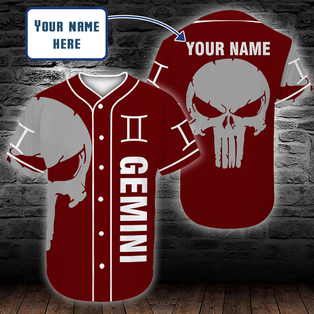 personalized-custom-name-zodiac-gemini-man-skull-baseball-tee-jersey-shirt