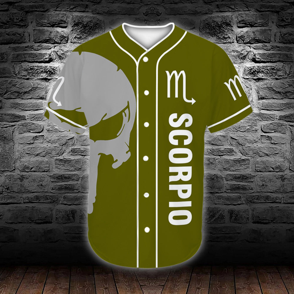 personalized-custom-name-zodiac-scorpio-man-skull-baseball-tee-jersey-shirt