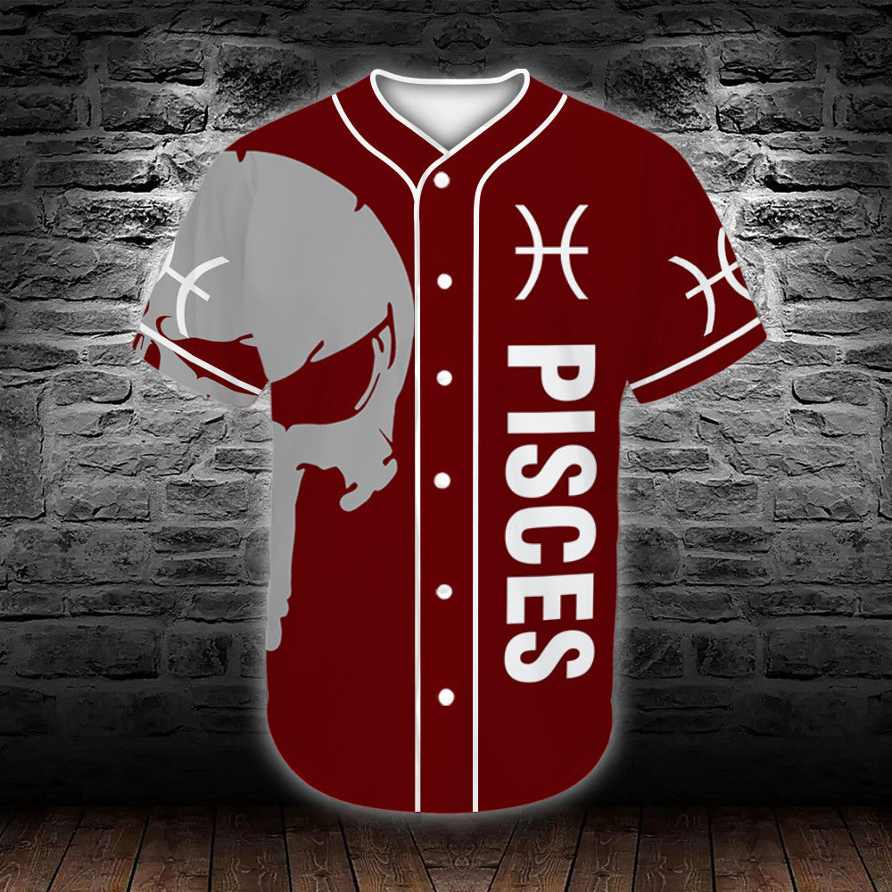 personalized-custom-name-zodiac-pisces-man-skull-baseball-tee-jersey-shirt