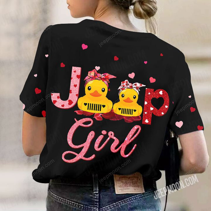 jeep-girl-duck-valentine-t-shirt